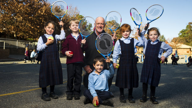 Tennis Australia hopes its hot shots program will encourage children to join the sport.