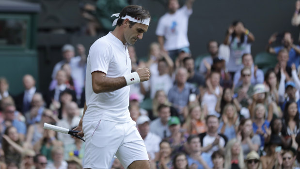 Easy win: Roger Federer cruised through. 