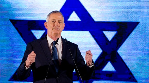 Blue and White party leader Benny Gantz.