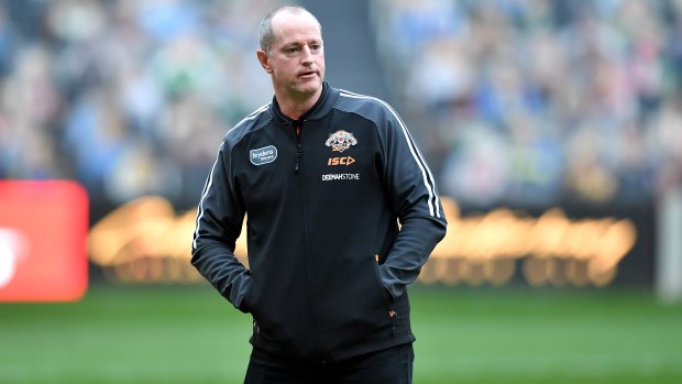 Wests Tigers coach Michael Maguire is under pressure.