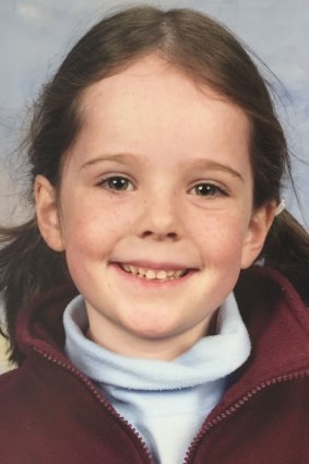 Rachael Hardy in kindergarten in 2007.