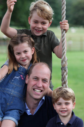William, the Duke of Cambridge, with Prince George, Princess Charlotte and Prince Louis to mark both his birthday and Fathers Day.