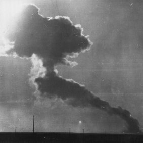 Woomera was the site where the US and Australia conducted a number of tests of nuclear weapons in the 1950s. This is one in 1953.