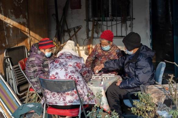 Villagers who lost their home to Yu Sen Cheng 10 years ago are living in temporary homes next to the unfinished project.