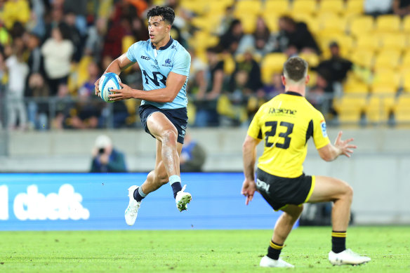 Joseph-Aukuso Suaalii took his game to new heights against the Hurricanes.