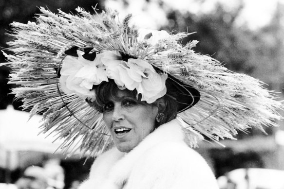 Lillian Frank at the 1984 Melbourne Cup. 