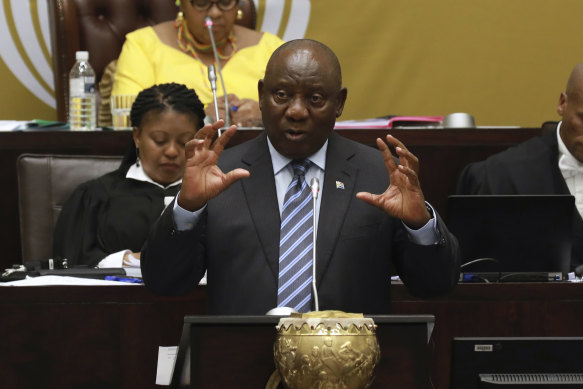 South African President Cyril Ramaphosa.