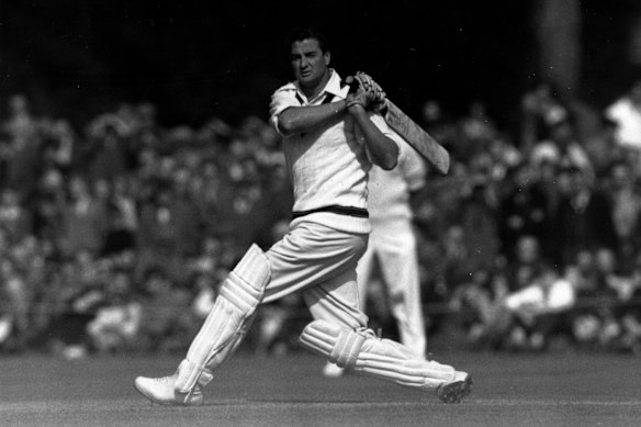 Keith Miller on the charge.