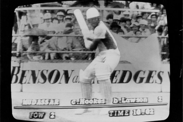 A tobacco company sponsoring cricket in 1984. Benson and Hedges was synonymous with the sport for a lengthy period.