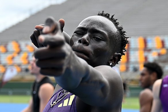 Gout Gout needs to get stronger to improve his starts.