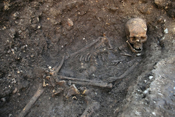 The remains of Richard III, found underneath a car park in 2013.