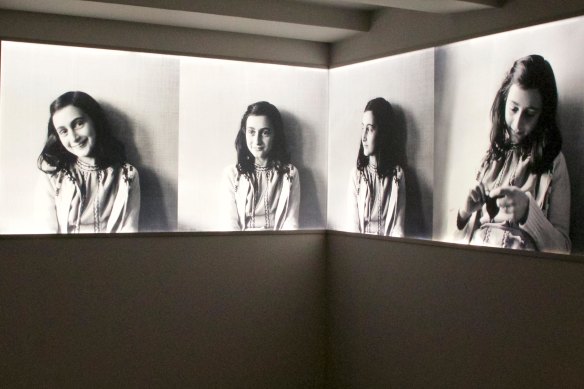 Inside the Anne Frank House Museum in Amsterdam.