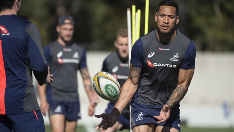 Fast healer: Israel Folau is in the frame to make a quickfire return from injury.
