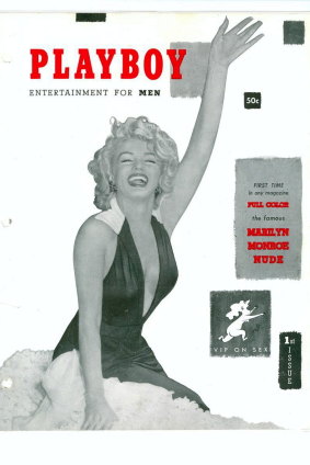 The first Playboy, published December 1953, with Marilyn Monroe on the cover.
