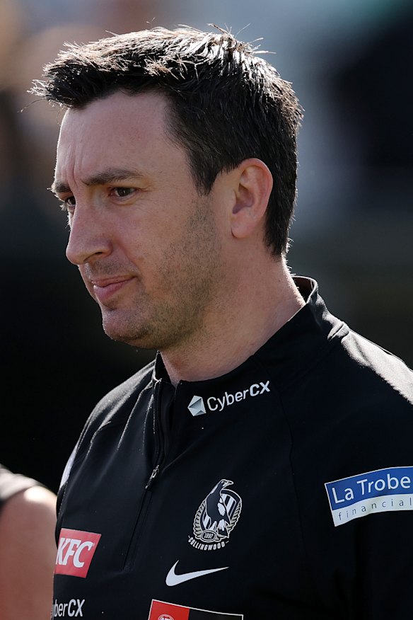 Collingwood coach Sam Wright.
