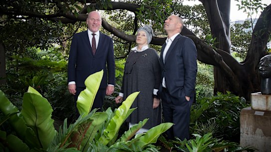 Member for North Sydney Trent Zimmerman had Treasurer Josh Frydenberg join him for campaign events in his seat recently, including a stop at Wendy Whiteley’s Lavender Bay home.