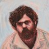 A court sketch of Zac Swettenham.