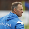 North Melbourne coach Alastair Clarkson at training on Friday.