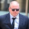 Former AFL player Nick Stevens leaving the County Court in February.