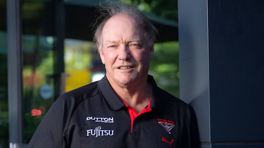 Essendon president David Barham is up for re-election.