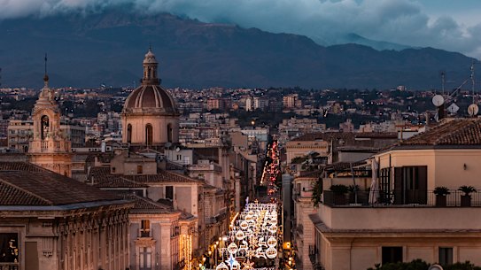 The ancient port city of Catania