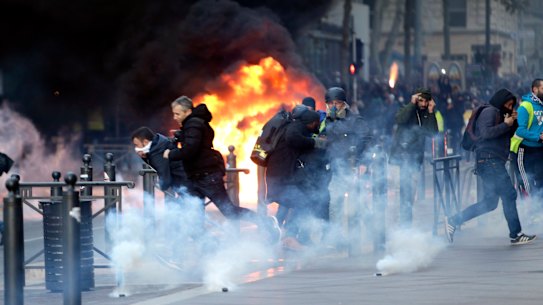 French police assert control as protesting 'yellow vests' rampage