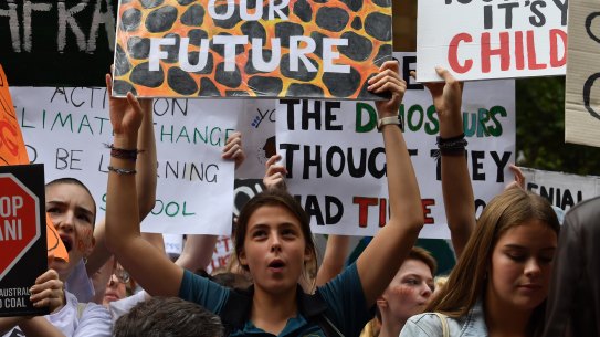 Thousands of student protesters  attended the last school climate strike in Sydney.
