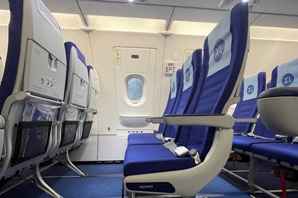 The Recaro BL3710 economy seats on IndiGo’s Airbus A321neo aircraft.