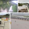 Flood warning as Brisbane belted by rain, with severe storms for SEQ