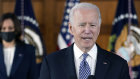 President Joe Biden speaks after meeting with leaders from Georgia’s Asian-American and Pacific Islander community.