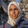Freelance journalist Mariam Dagga, who had been working with Associated Press and other outlets, poses for a portrait last year.