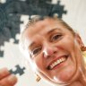 Australian Jigsaw Puzzle Association members Louise Jackett (left) and Heidi Schwegler.