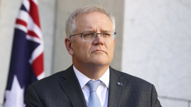 Prime Minister Scott Morrison responds to the announcement of Melbourne’s fourth lockdown on Thursday.