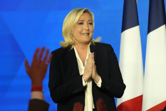 Far-right friend of Russia: Marine Le Pen.