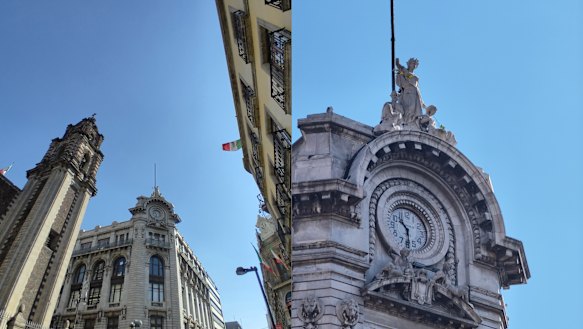 Left: An image captured by the wide angle camera. Right: Captured at 10x zoom.