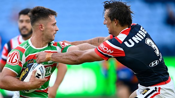 Axed halfback Lachlan Ilias steers Souths to a 28-12 win against the Roosters in NSW Cup on Friday night.