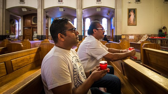 The Muslim and Buddhist friends mourned their friends at the Catholic church they once visited every week.