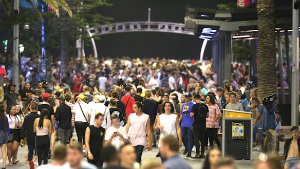 NSW HSC students arrive at the Gold Coast