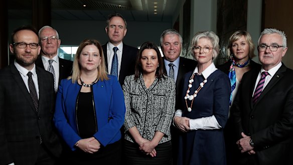Greens MP Adam Bandt, former Victorian Supreme Court judge David Harper, Centre Alliance member Rebekha Sharkie, Ben Oquist from the Australia Institute, Senator Jacqui Lambie, Senator Rex Patrick, and independent MPs Helen Haines, Zali Steggall and Andrew Wilkie have all called for a national integrity commission "with teeth".