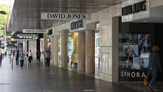 Pedestrians are slowly returning to the CBD.