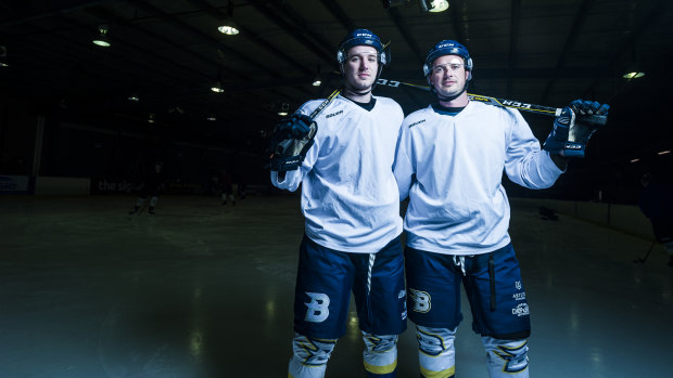 Dave (right) was playing when Canberra won its last Goodall Cup in 1998 and wants to retire a two-time champion.