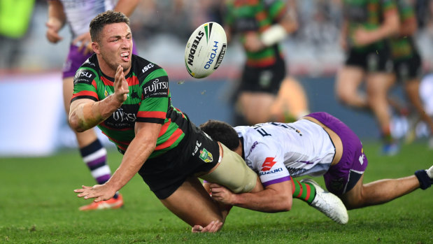 Waiting game: Sam Burgess plans to stay put at Redfern and iron out the details later.