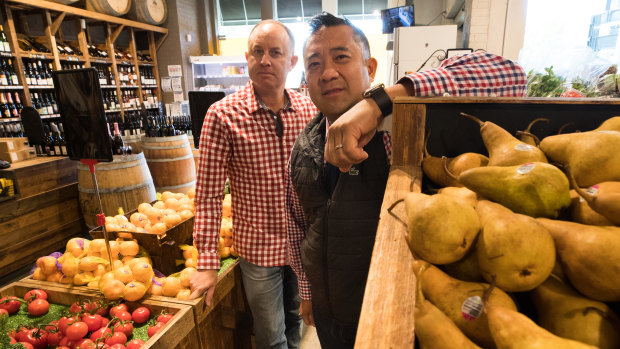 Gum Tree Good Food owners David Stevens and Ray Mak are 'disappointed' that RBA did not cut interest rates. 