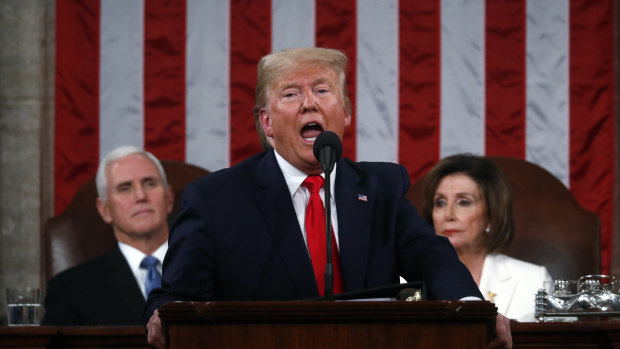 US President Donald Trump made the booming US economy the centrepiece of his State of the Union address. 