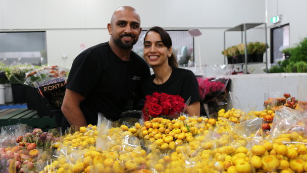 Redlands Fresh Flowers'  Jatinder and wife Mandeep Nijjar are preparing for one of their busiest days - Valentine's Day 2020.
