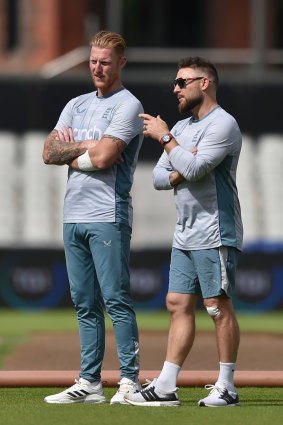 Coach Brendon McCullum (right) has had a huge influence on England’s aggressive style of play.