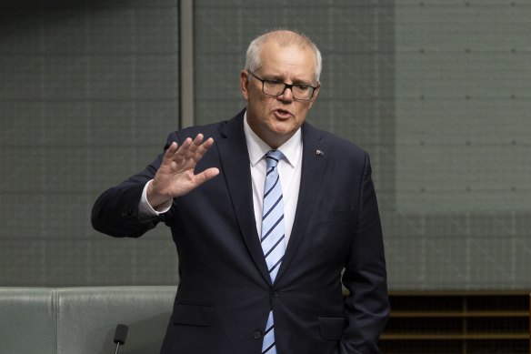 Former prime minister Scott Morrison 