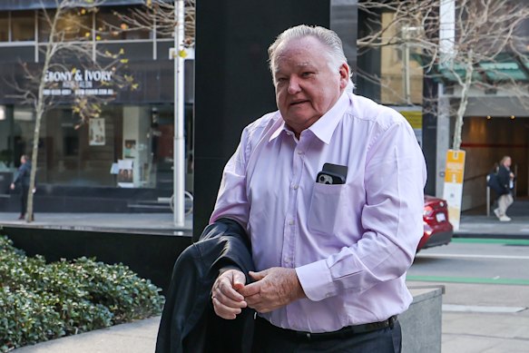 Greg Poland comes to the David Malcolm Justice Center for his lawsuit against WAtoday/Nine Publishing.