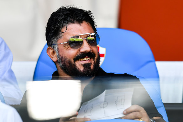 Napoli coach Gennaro Gattuso.