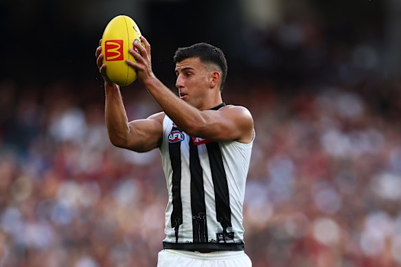 Nick Daicos also racked up the touches for the Pies.